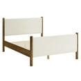 thumbnail image 6 of Maven Full Size Boucle Upholstered Platform Bed in Feather Walnut, 6 of 9