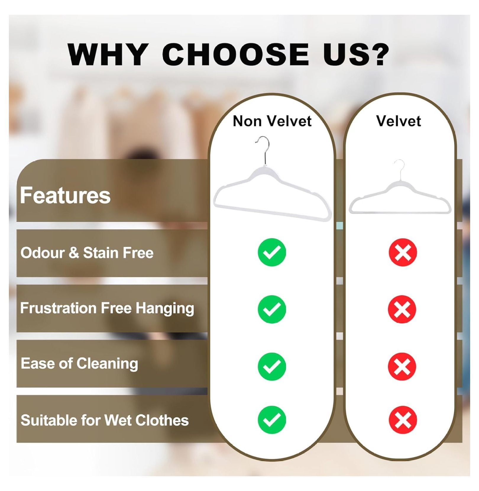200 Pack Slim Plastic Hangers for Clothes - 16.5" Won't Crease Your Clothes, Heavy Duty Non- White Hangers, 360° Swivel Hook Dresses Coats Shirts