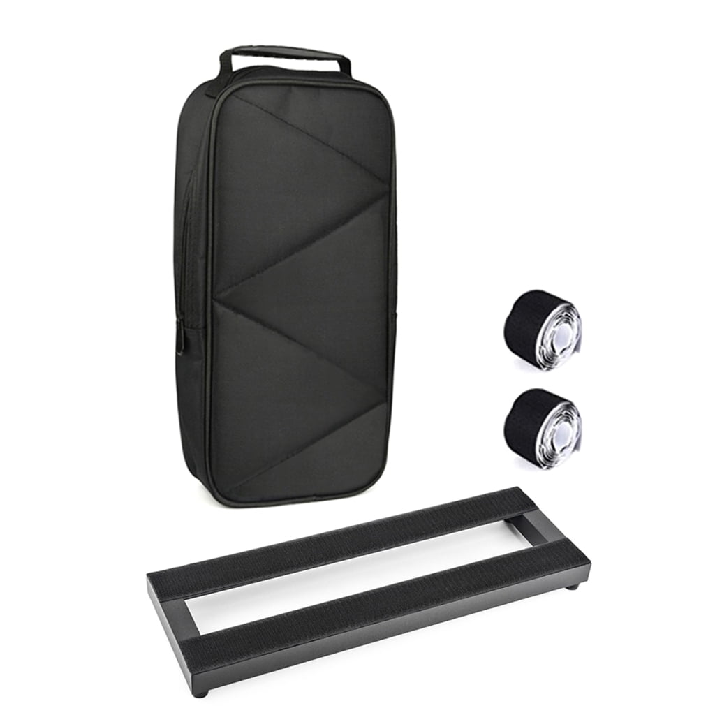 Portable Guitar Effect Pedal Mount Stand Small Size Guitar Pedal Board with Portable Carrying Bag and 2 Rolls of Tapes