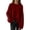 Red, variant on Comfy Sweaters for Women Fall Winter Casual Solid Color Knitted Pullover Long Sleeve Tops Soft Jumpers (L, White)