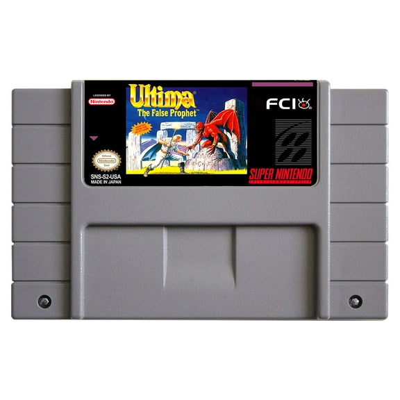 SNES Games Cartridge Ultima - The False Prophet