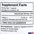thumbnail image 3 of HALLUSA NATURAL Vitamin A 10,000 IU Capsules, Retinyl Palmitate, Immune, Vision & Skin Support, 60 Count, 3 of 6