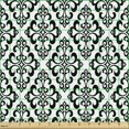 thumbnail image 2 of Ambesonne Damask Fabric by the Yard Upholstery, Classic Victorian Inspired, 2 Yards, Charcoal Grey and White, 2 of 5