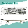 thumbnail image 2 of 31'' Complete Skateboard 7 Layer Canadian Maple Double Kick Deck Skateboards pit bull terrier animal shelter hoping to be adopted lonely Skate Board for Beginner Adult Gifts, 2 of 5