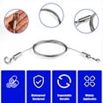 thumbnail image 3 of 3Pcs Adjustable Wire Ropes with Hooks, Stainless Steel Picture Hanging Wire Heavy Duty Picture Wire Mirror Hanging, 3 of 6