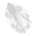 thumbnail image 3 of Simple and Elegent Crystal Beaded Short Bridal Veils with Lace Appliques (White), 3 of 3