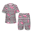 thumbnail image 1 of Balery Flamingos Conjunto de Pijama Infantil de Manga Corta con Estampado – Ropa de Dormir de Algodón Suave-3X-Large, 1 of 6