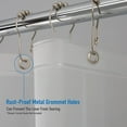 thumbnail image 4 of Waterproof Shower Curtain Liner, 4X’s Splash Guard Suction Cup Leak Protection, 12 Rust Resistant Copper Grommets, 3 Large Magnet Hem, 100% PVC, 72"x72", Frost, 4 of 4