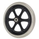 thumbnail image 4 of Rueda para silla de Ruedas ANGGREK Rodamiento de Bolas de Metal cubo Engrosado PU Suave, 4 of 8