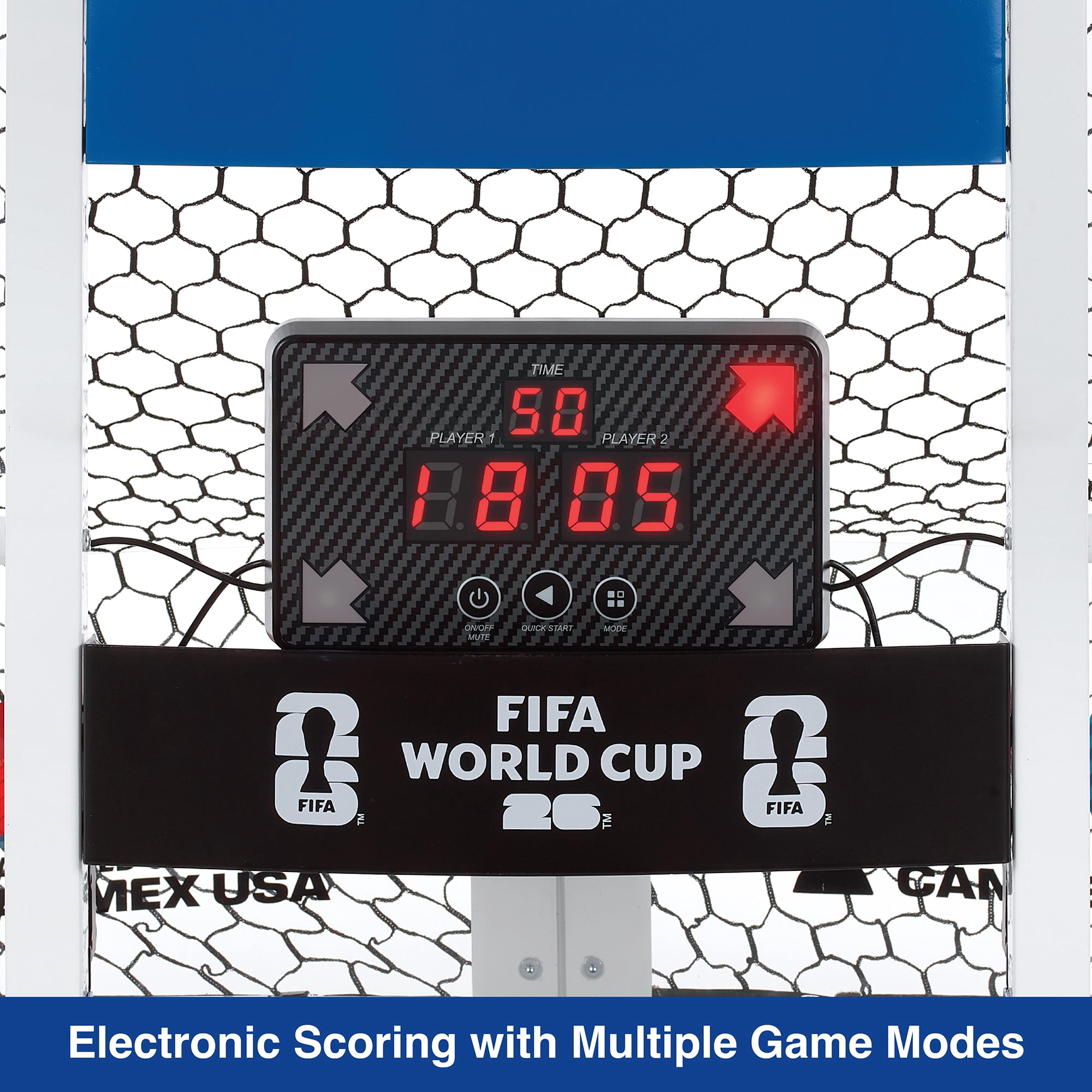 FIFA World Cup 2026 Arcade Soccer Roundabout with Electronic Scoring, 2 Soccer Goals, Soccer Ball and Pump Included, Ages 6+