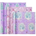 thumbnail image 2 of Rollo de papel de regalo navideño WRAPAHOLIC, 3 rollos para niñas, 2 of 7