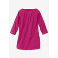 thumbnail image 4 of Woman Within Plus Size Perfect Three-Quarter Sleeve Boatneck Tee, 4 of 6