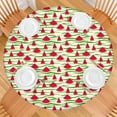 thumbnail image 2 of Round Picnic Table Cloth 100% Waterproof & Oil Proof, Elastic Fitted Table Cover for 36"-44" Round Tables, for Dining, Camping, Outdoor, 2 of 7