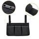 thumbnail image 2 of Bolsa para silla de ruedas con portavasos, accesorios para reposabrazos para silla de ruedas, andador, scooter eléctrico, sillas de ruedas, (negro), 2 of 5