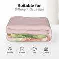 thumbnail image 6 of XMXT Flannel Throw Blanket, Pink Flowering Cactus Throw Blankets for Bed Couch Living Room, 50 x 70 inches, 6 of 9