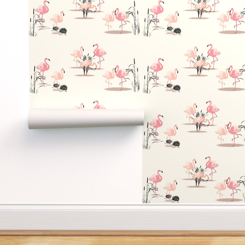 flamingo wallpaper peel and stick