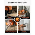 thumbnail image 3 of VEVOR Rotary Hammer Drill, 1-1/8 in SDS-Plus Electric Corded Heavy Duty Rotary Hammer, 4 Functions, Including 3 Drill Bits, Flat Chisel, Pointed Chisel, and Carrying Case, for Concrete and Masonry, 3 of 9
