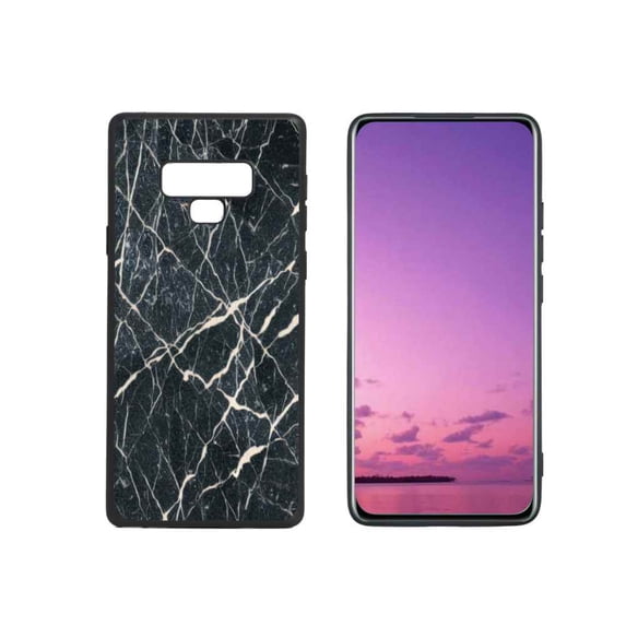 Dark-Marble-207 Phone Case, Degined for Samsung Galaxy Note 9 Case Men Women, Flexible Silicone Shockproof Case for Samsung Galaxy Note 9