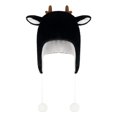 thumbnail image 4 of XIAOCHA Reindeer‑Ear Trapper Hat for Women Plush Hats Party‑Ready Fall‑Winter Bonnet,Black, 4 of 4