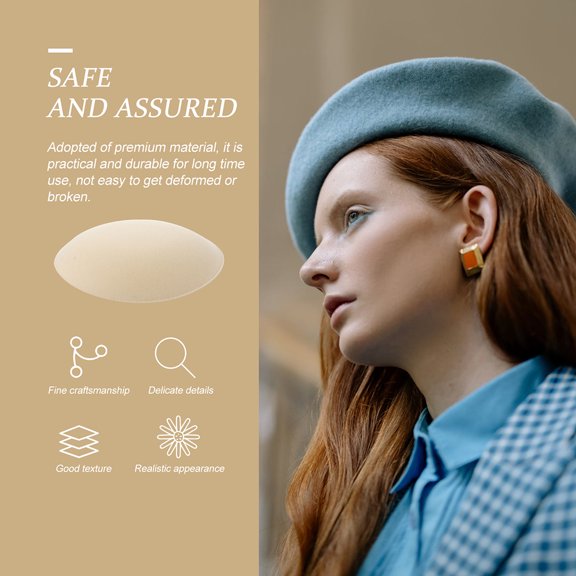 FOMIYES  3 Pcs Hat Support Base Millinery Beret Hats Women's Miss Beige