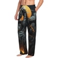 thumbnail image 6 of Susaid Full Moon Black Dragon Print Mens Pajama Pants Set Sleep & Lounge Pants, PJ Bottoms with Pockets and Button Fly-XX-Large, 6 of 6