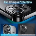 thumbnail image 2 of Crystal Clear Case for iPhone 15 Plus, [Not Yellowing] [Camera Protection] [Military Grade Drop Tested] Transparent Shockproof Protective Phone Case Soft Silicone Slim Cover, 6.7", Black, 2 of 12