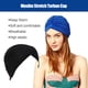 thumbnail image 5 of Qarigey Gorros de turbante para mujer, pañuelo elástico cómodo para la cabeza, tela de algodón a prueba de polvo, sombreros musulmanes Sombreros Negro Qarigey AP011881-02, 5 of 6