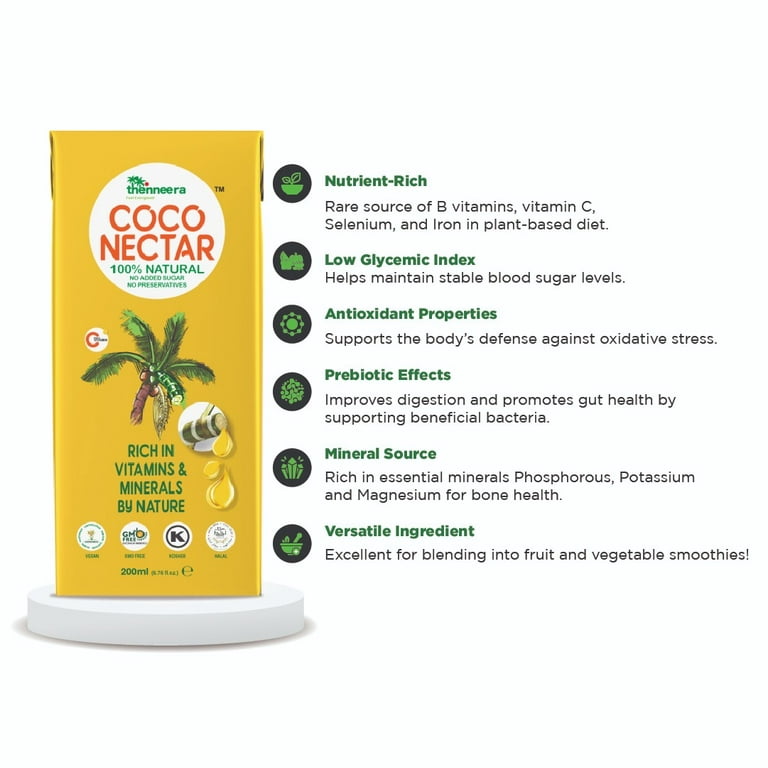 Nature's COCO (Coconut) NECTAR - 100% Natural, Gluten-Free, Non