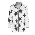 thumbnail image 4 of Abrigo y chaquetas informales con capucha y manga larga para mujer, otoño e invierno, holgado, de manga larga, con estampado de estrellas, con capucha, informal, blusa de poliéster para mujer, 4 of 8