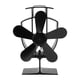 thumbnail image 1 of Ventilador de estufa alimentado por calor, 5 aspas, resistencia a altas temperaturas, silencioso, aleación de aluminio, ventiladores para hogar para quemador de chimenea, 1 of 10