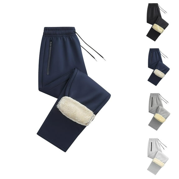 Mens Pants Sweatpants for Men Men's Casual Pants Lined Joggers with Soft Interior Comfort Fit Athletic Wear for Daily Activities