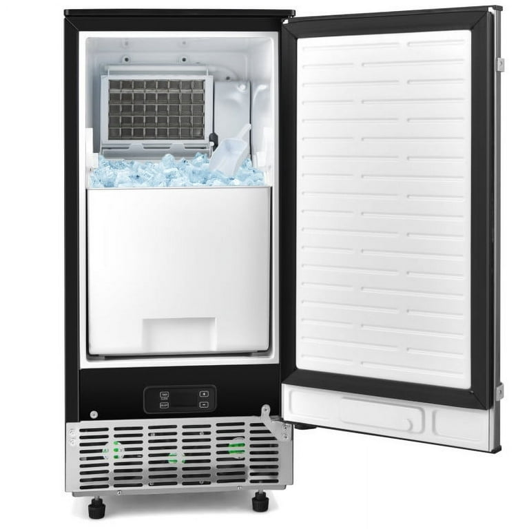 Spaco Free-Standing Built-In Undercounter Ice Maker-Silver