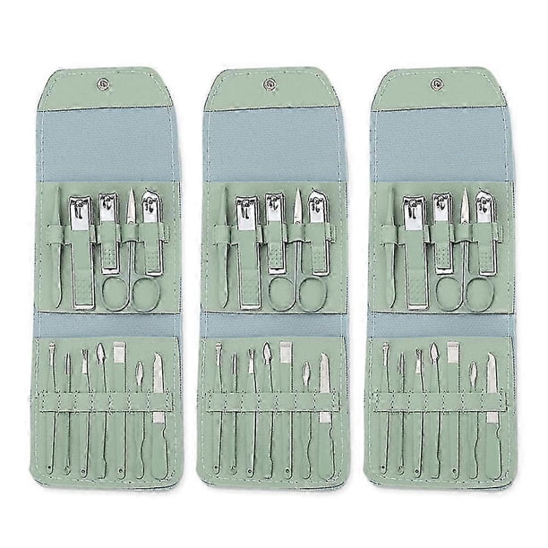 2026 Nail Clipper And Pedicure Set, 12 Piece Stainless Steel Beauty Set, Nail Care Tool For Travel Leather Cover