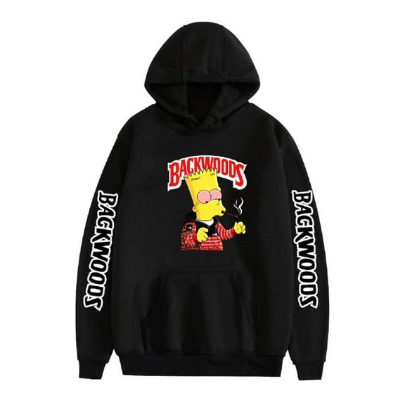 GFGSZTAFB Backwoods Hoodie Men's fashion letter graphic printed sweatshirt Casual Harajuku Streetwear