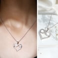 thumbnail image 3 of Rosec Jewels Lab Grown Diamond Heart and Infinity Necklace for Valentines Day, with Chain - EF-VS Quality Certified, 925 Sterling Silver, 3 of 8