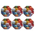 thumbnail image 2 of Balery 6 Pcs Easter Eggsleather Coasters Set, Drink Table Cup Coasters For Living Room Kitchen Coffee Decor, 2 of 9