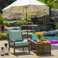 thumbnail image 3 of ARDEN Outdoor Deep Seating Cushion Set, 24 x 22, Water Repellent, Fade Resistant, Deep Seat Bottom and Back Cushion for Chair, Sofa, and Couch 24 x 22, Aqua Leala, 3 of 12