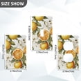 thumbnail image 7 of Yayeee Duplex Wall Plate 1-Gang 4.5"x2.7" Home Receptacle Light Switch Decorative Outlet Cover, Oranges Watercolor, 7 of 7