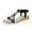 Black, variant on Beige Feminine Everyday Sandals Featuring Round Toe And 2.4 Inch Heel For Beach Adventures And Daily Wear