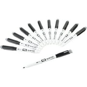 Quartet 51989692 Dry-Erase Markers, Low Odor, Fine Point, Black