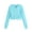 Blue, variant on VANLOFE Women's Crop Hoodie Long Sleeve Crop Sweatshirt for Women Fashion Warm Sweatshirt for Teens Girls Blue 2XL
