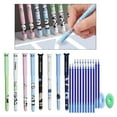 thumbnail image 2 of LAIQIEN 4Pcs Erasable Gel Pen with Pen Refills Eraser Refillable Gel Pen 0.5mm Needle Tip for Writing Christmas Stocking Fillers, 2 of 6