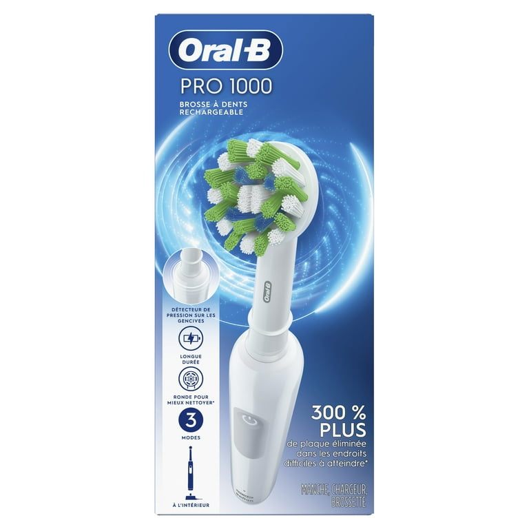 Oral-B Pro 1000 White Rechargeable Electric Toothbrush, 1 Ct