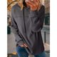 thumbnail image 5 of Sudadera con Capucha para Mujer, Informal, de Punto Gofre, de Larga, con Cordón Ajustable, Ligera, con Capucha Gris Oscuro L, 5 of 8