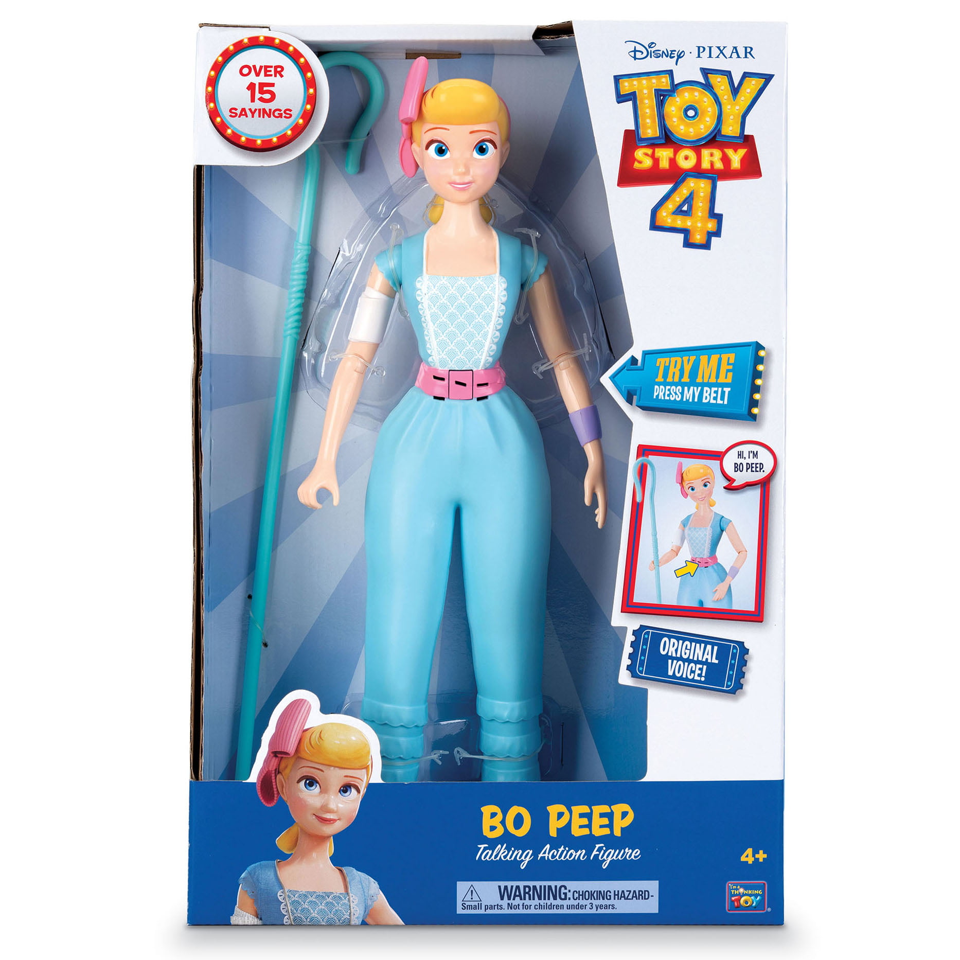 New Toy Story 4 Bo Peep 15” Talking Interactive Doll Disney Store 2019 Pixar 