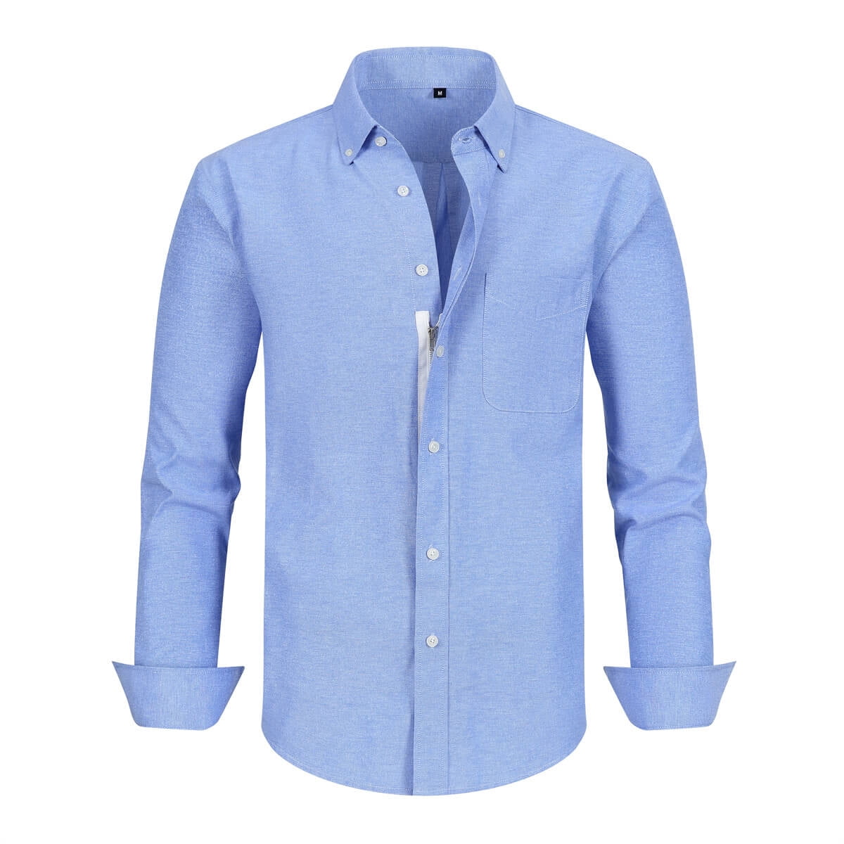 dress shirts with zippers Men's LS Shirt W/Zipper