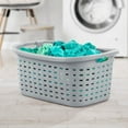 thumbnail image 4 of Sterilite Weave Laundry Basket, Plastic Clothes Hamper, 6 Pack, Cement, 4 of 10