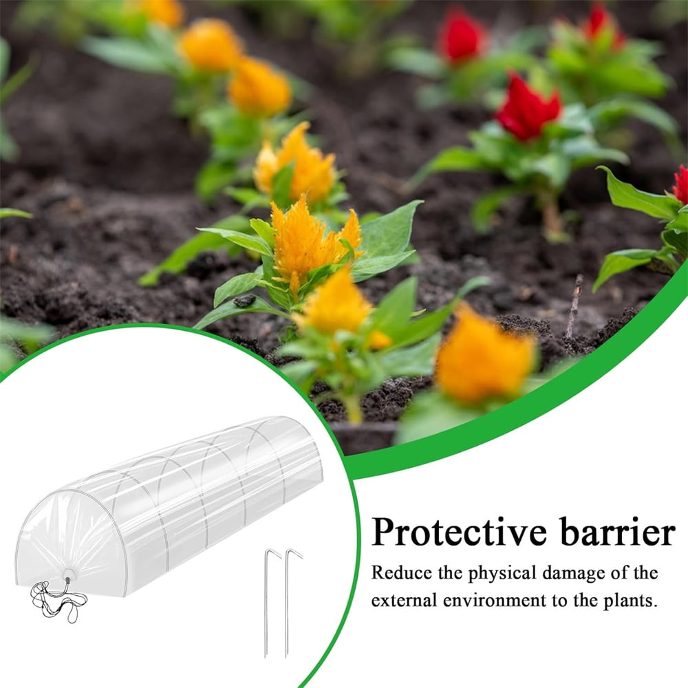 NOGIS 2 in 1 Mini Greenhouse Tunnel Greenhouses,Green Houses for Outside Garden Cloche Tunne Cover Garden Hoops Raised Beds,Outdoor Green House Kits to Build for Outside Winter