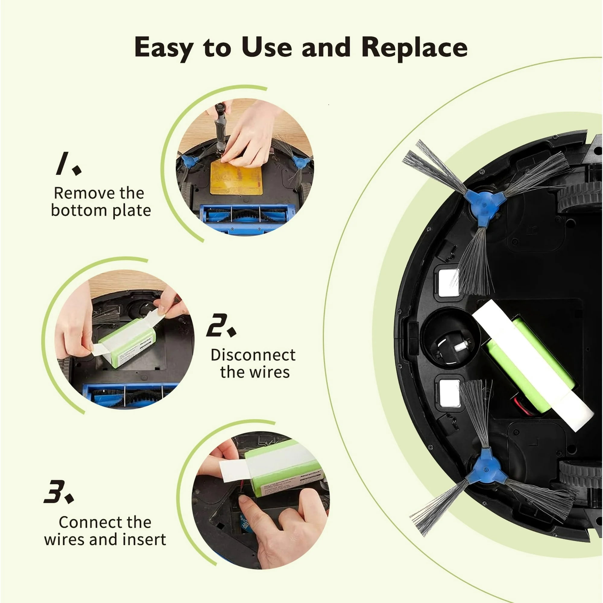 New Original Battery For Ecovacs Deebot N79 N79S N79W N79SE DN620 DN622 500 600 661 DC3G D03G DO3G.11 DS3G DS3G.10 DS5G Robot Vacuum