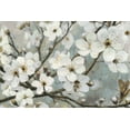 thumbnail image 2 of Wiens, James 32x23 White Modern Wood Framed Museum Art Print Titled - Cherry Blossoms I Blue, 2 of 4